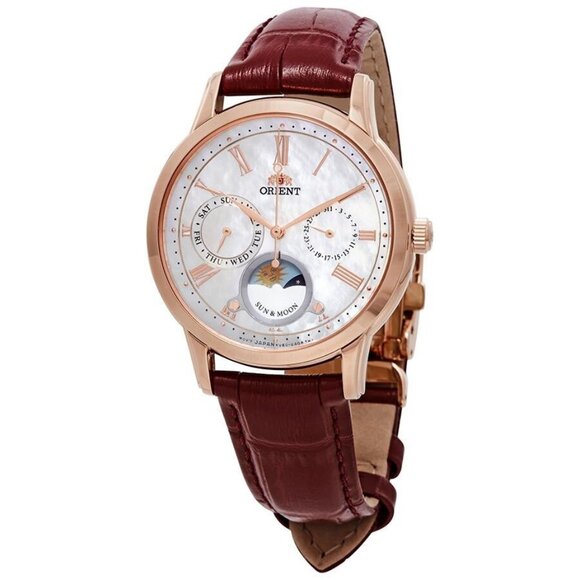 NWT Authentic Orient Classic Sun and Moon Open Heart Women's Watch - Picture 1 of 3